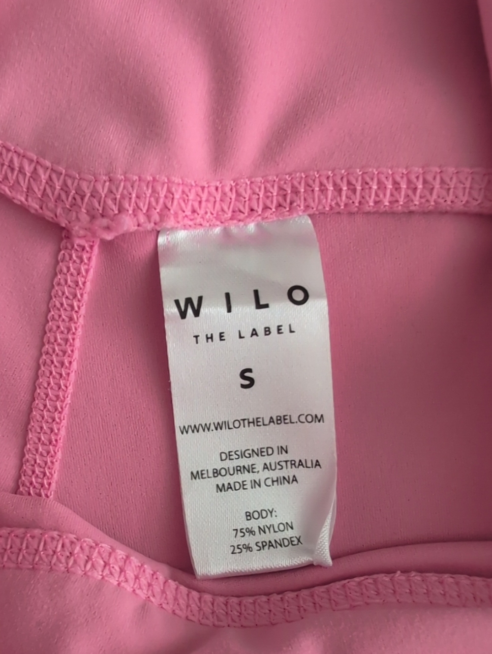 Wilo The Label 2 Piece Set Bright Pink Size Small **PRICE IS FIRM** - Picture 3 of 8